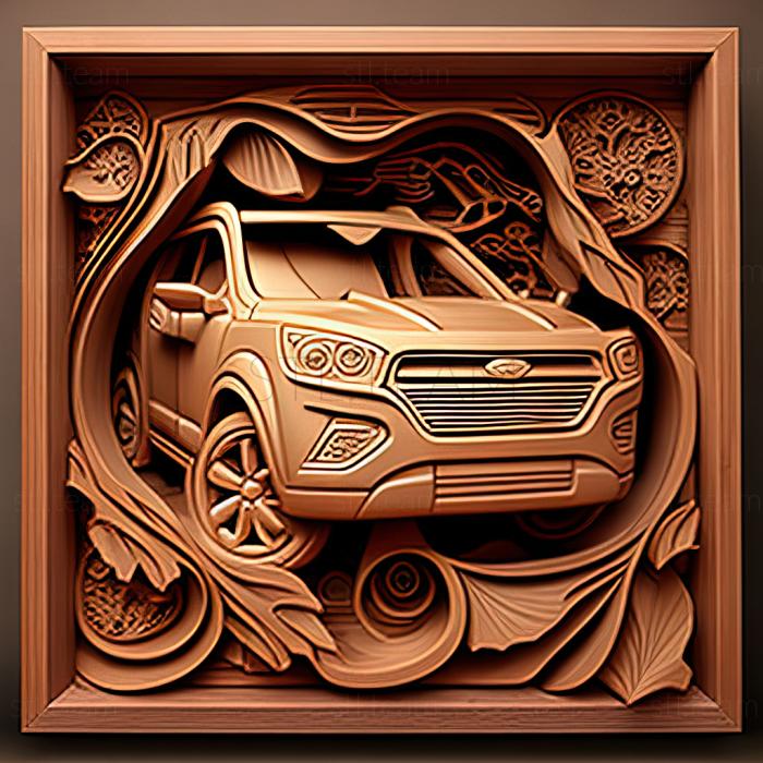 3D модель Гібрид Ford Escape (STL)